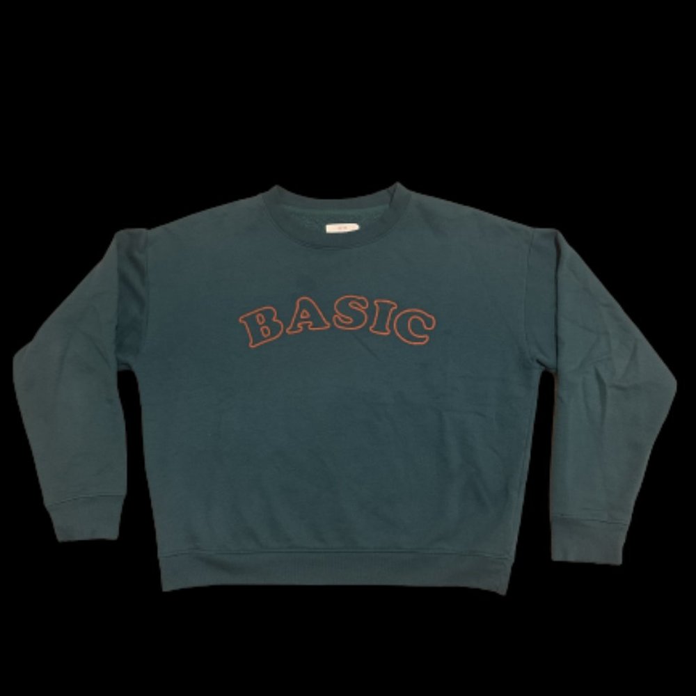 Simple Green Preppy Crewneck